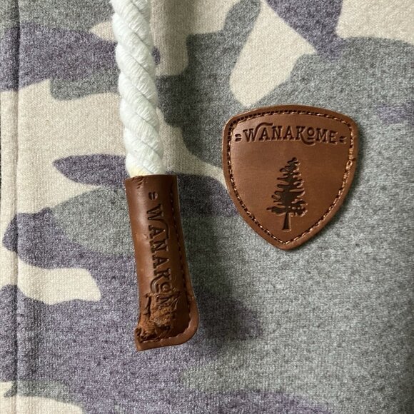Wanakome Hoodie Camo Full Zip Mens XL Outdoor Made in Turkey - Picture 5 of 13